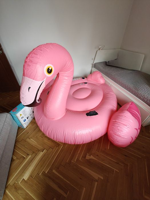 Надуваем остров Розово фламинго INTEX Mega Flamingo