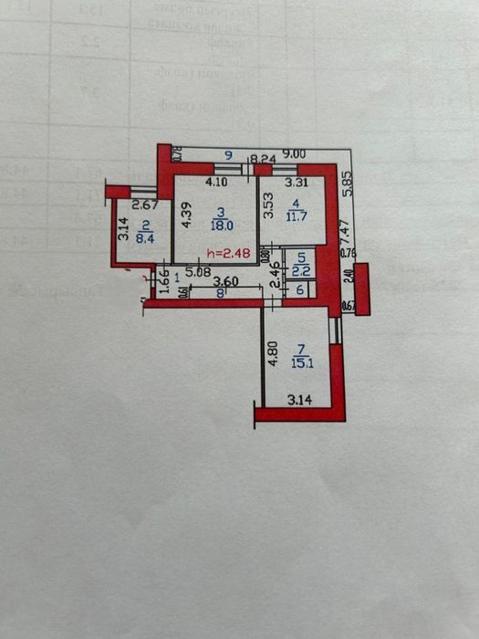 Продаётся 3-х на Речном вокзале