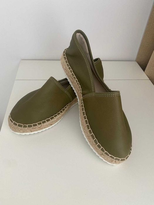 Испански еспадрили от естествена кожа