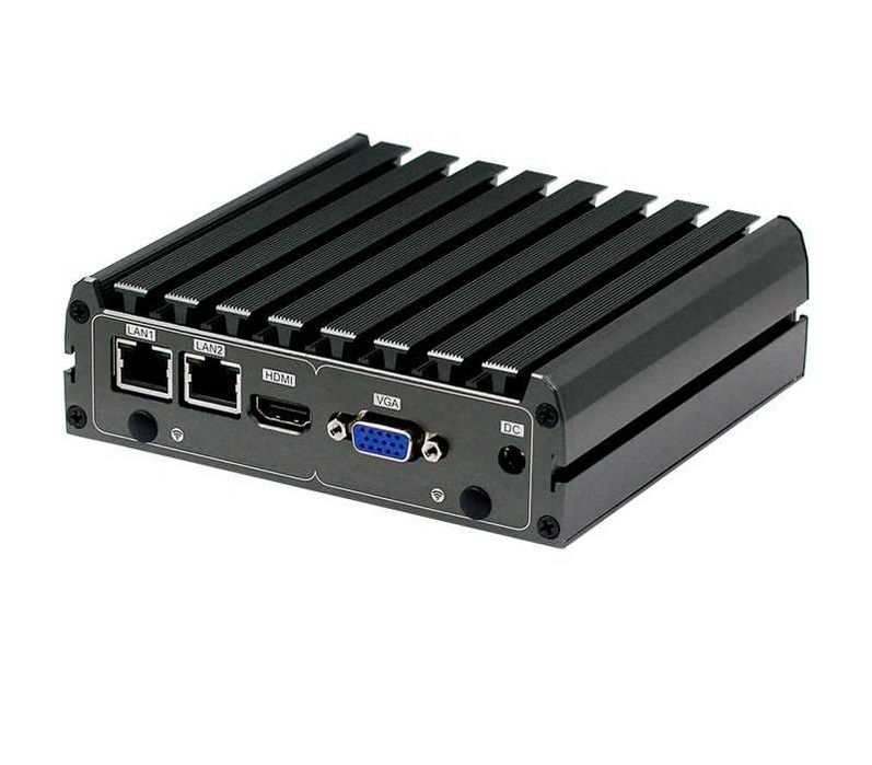 Mini PC, 2 Lan, Celeron J3455/8G RAM/64G SSD