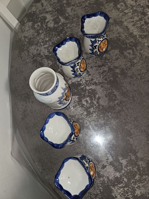 Set 4 suport lunanari si sus se pine ulei arome + vaza