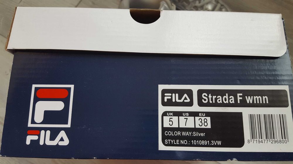 Сив металик маратонки FILA STRADA F WOMEN за момиче с р-р EUR38