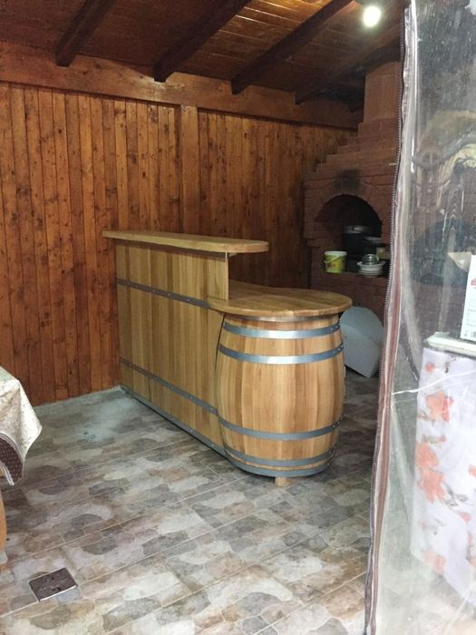 Bar rustic din lemn masiv(tejghea bar)