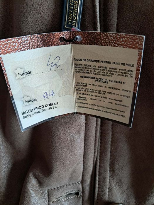 Cojoc dama, piele si blana