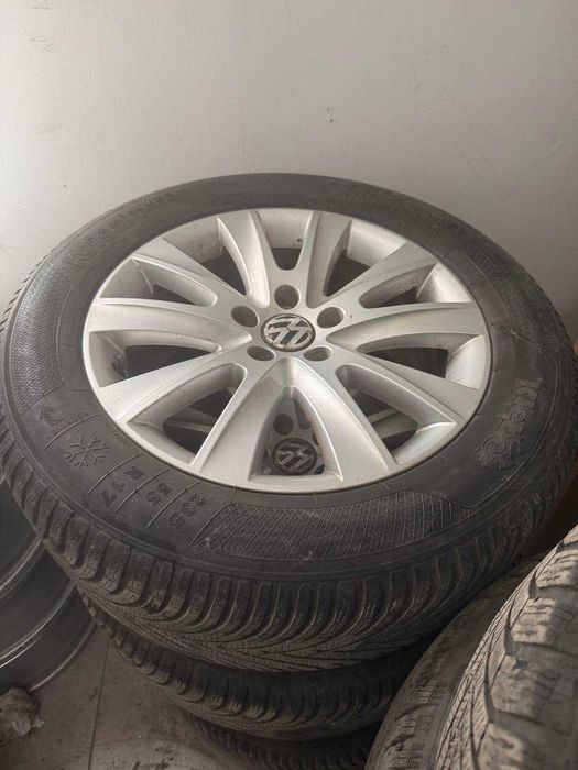 Set jante originale R17 VW SEAT SKODA prindere 5x112 235.55.r17 bonus anv iarna profil bun