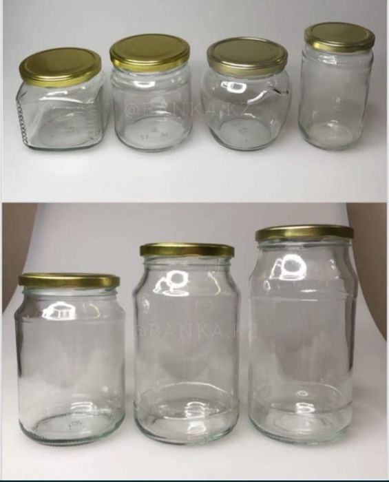 Баночки стеклянные новые