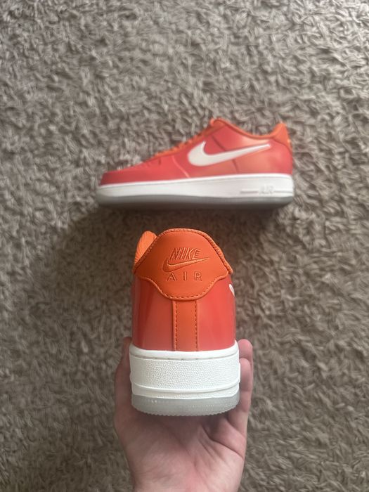 Nike Air Force 1 Foamposite Orange/White Size EUR 42.5