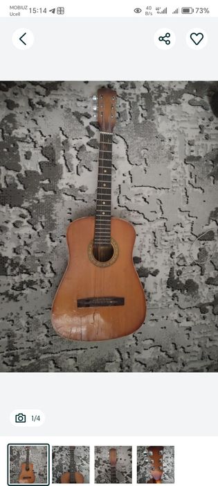 Gitara sotiladi chalishga tayyor arzon 600 ming