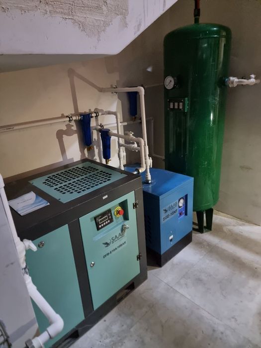 Винтовой воздушный компрессор инвертор 7.5кв vintovoy havo kompressor