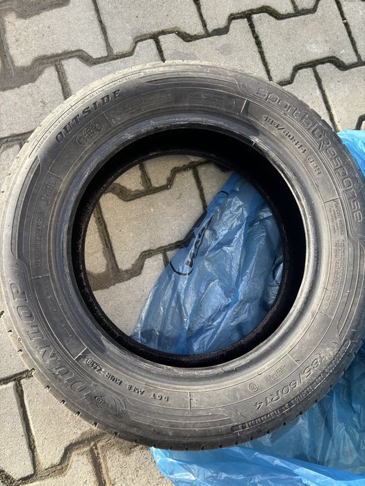 Pachet jante + anvelope vara Dunlop si iarna Goodyear 185 60 R14