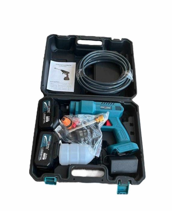 Мобилна Акумулаторна Водоструйка KraftRoyal с 2 Батерии 36V 8Ah