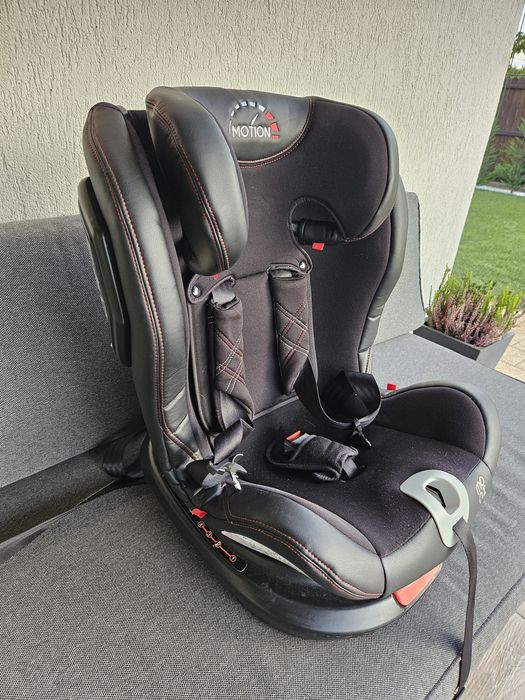 Scaun auto rotativ cu isofix 0-36 kg Leather Motion Black