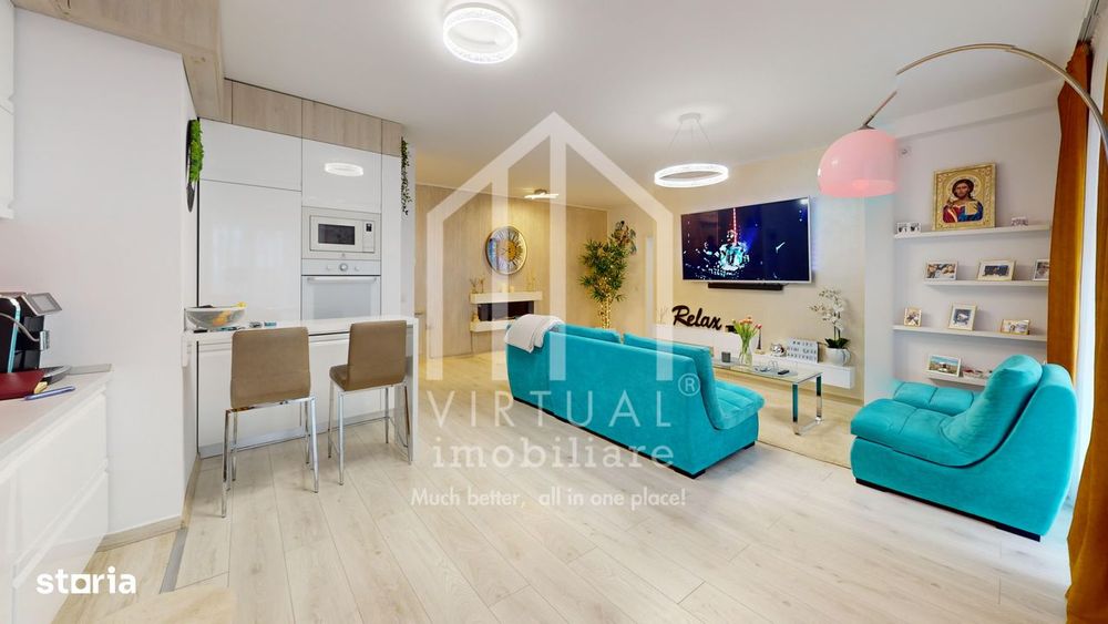 Apartament cu 3 camere, 71mp utili+balcon 12mp, loc de parcare