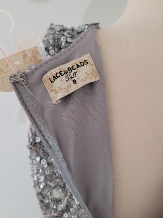 Rochie ocazie cu paiete si tulle lunga 38