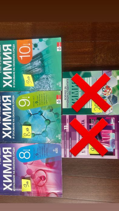Учебници Химия 8 9 10 11 12 клас