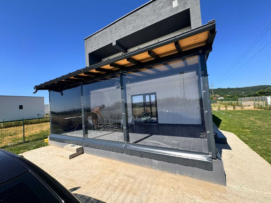 Folie terase si foisoare, transparenta, Cristal premium, 0,8 terasa