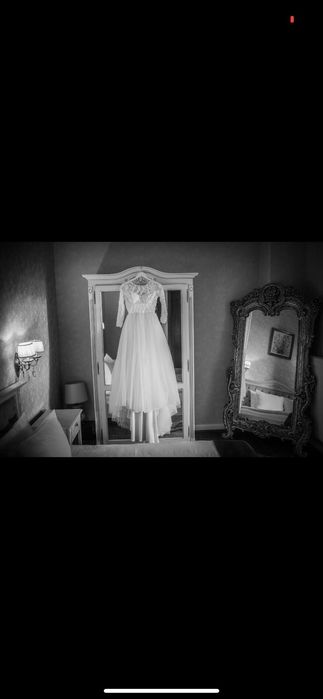 Rochie cu trena făcută pe comanda