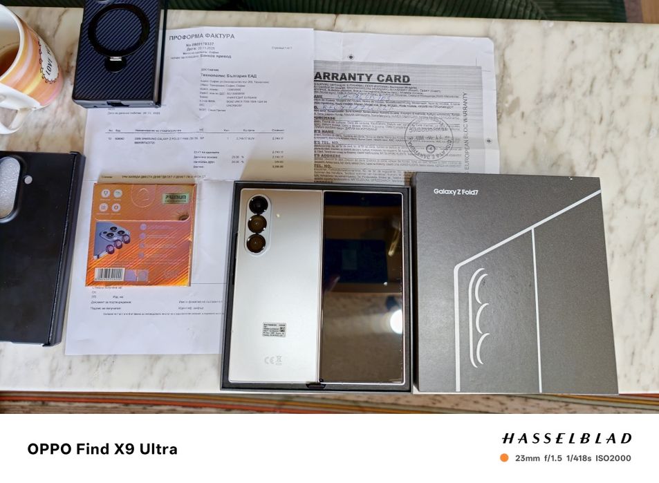 Samsung Galaxy Fold 7 Silver Shadow 256GB Гаранция Технополис!