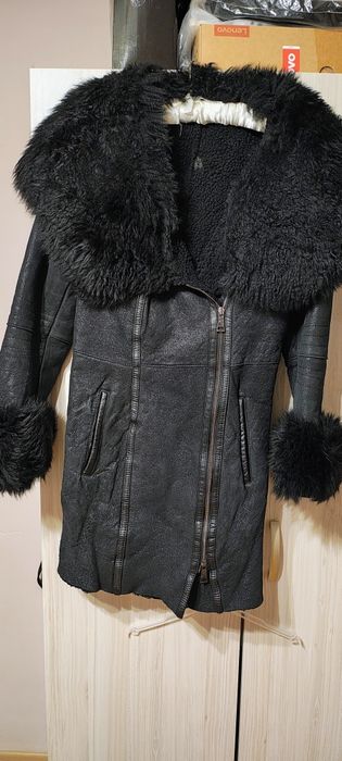 Дамско палто от естествена кожа