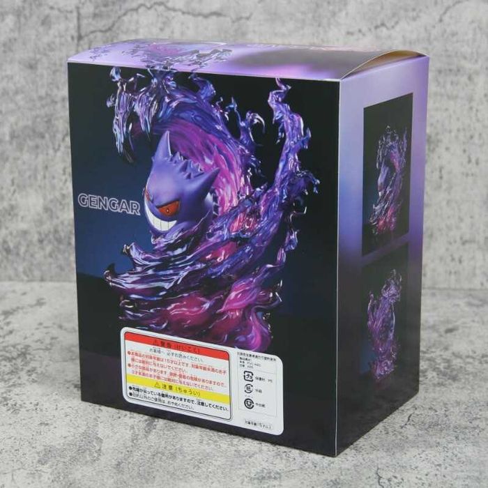 Figurină Anime Pokémon – Gengar, aprox. 19 cm (PVC) - FULL BOX