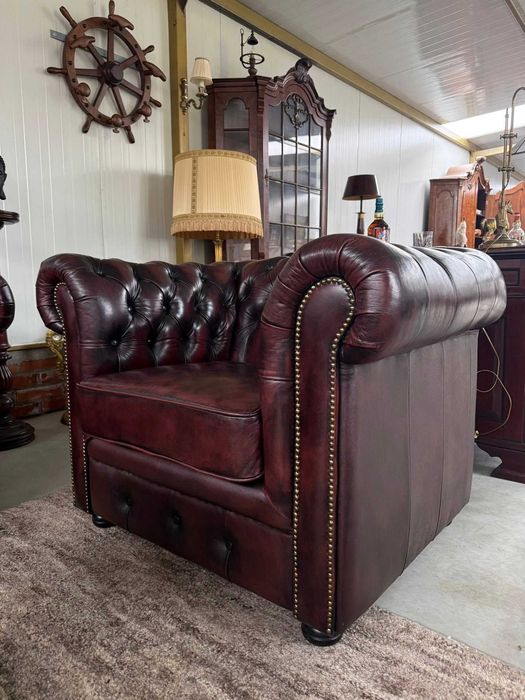 Chesterfield -Класическа кожена гарнитура