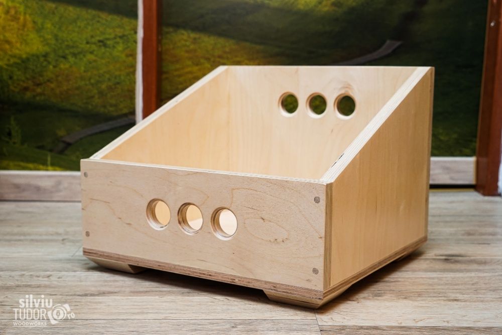 Ladita de VINILURI HANDMADE discuri pickup depozitare LP lemn VINIL