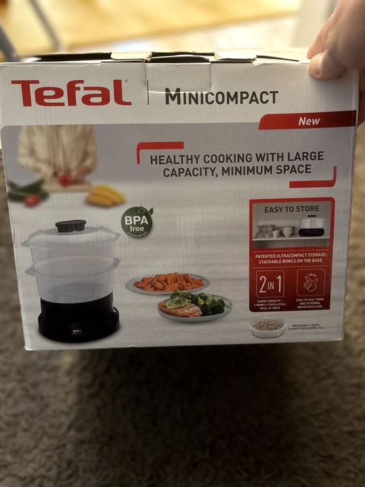 Vând Aparat de gatit cu aburi Tefal MiniCompact VC139810,800W, 6L