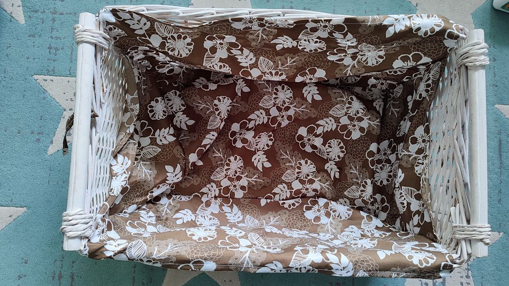 Голяма плетена дървена кошница - ратан