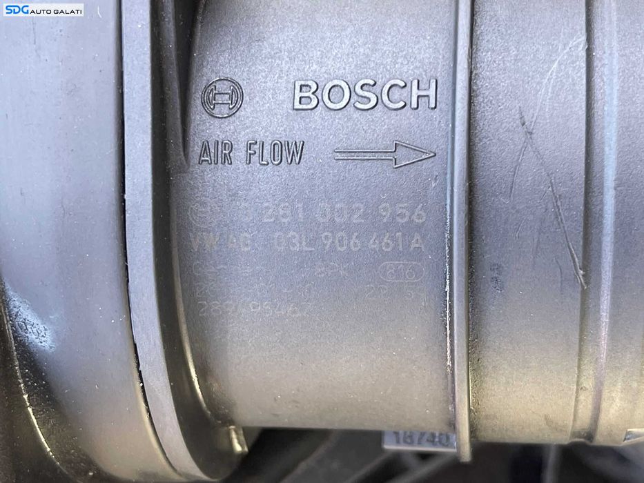 Debitmetru Aer Volkswagen Tiguan 2.0 TDI CFFA CFFB CFFD CFGB CLJA 2008 - 2011 Cod 03L906461A 0281002956 [C5502]