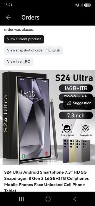 Smartphone S24 Ultra