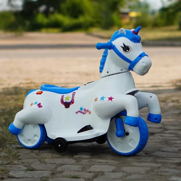 Tricicleta electrica pentru copii, Kinderauto Poney 40W 6V Blue