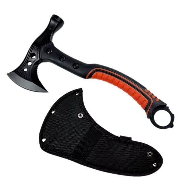 Set doua topoare multifunctionale cu lama dubla + 2 cutite, 33.5 cm