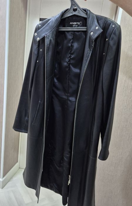 Кожаный плащ, на 46-48-50 размер
