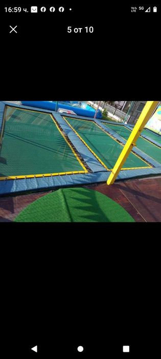 Атракцион трамплин батут ремарке