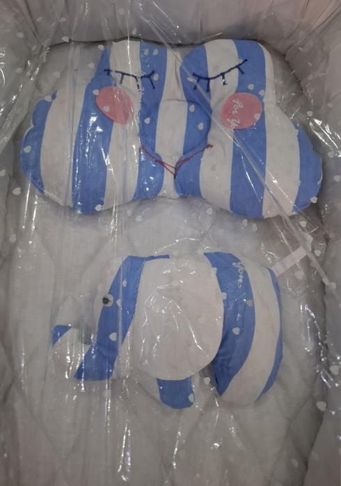 Гнёздышко для новорожденных и комплект(одеялко+подушка+игрушка)НОВОЕ.