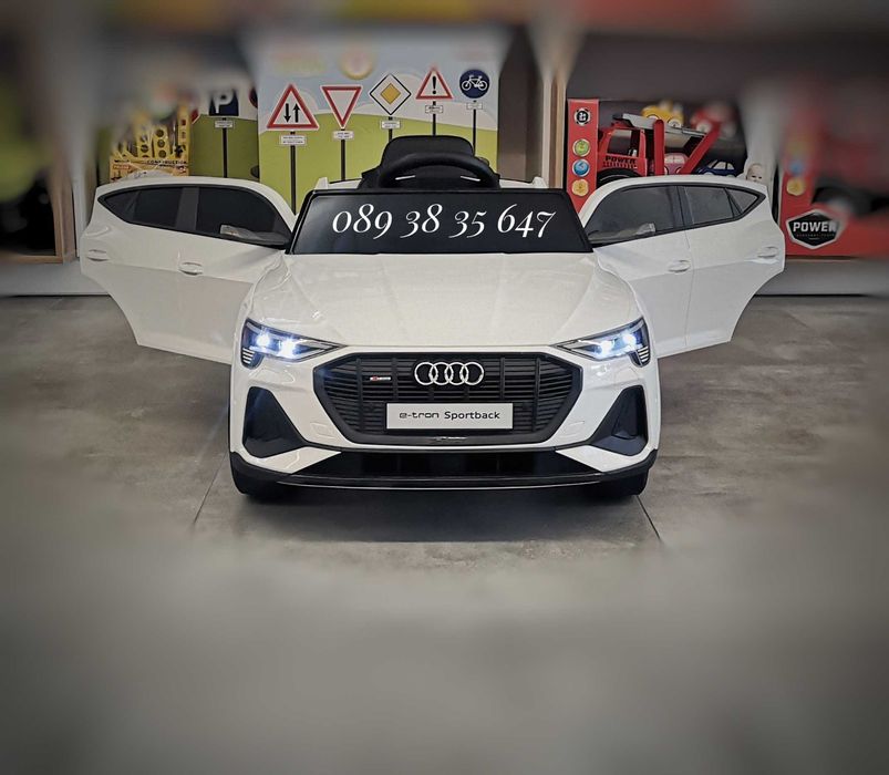 ПРОМОЦИЯ ДО 01.08!НОВО!Акумулаторен джип Audi Sportback с 12V батерия,меки гуми