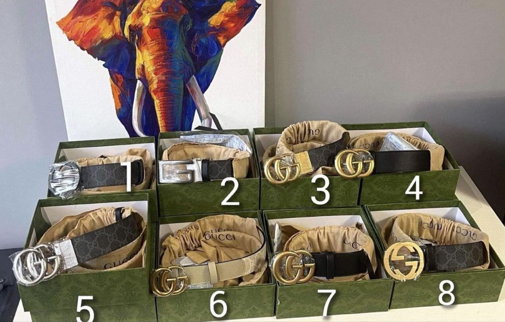 Колани от естествена кожа Gucci , LV , Fendi , Balenciaga , Prada