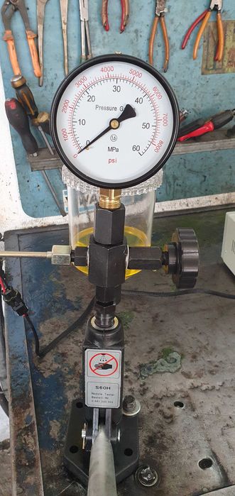 стенд за комън рейл, пиезо и обикновенни дюзи