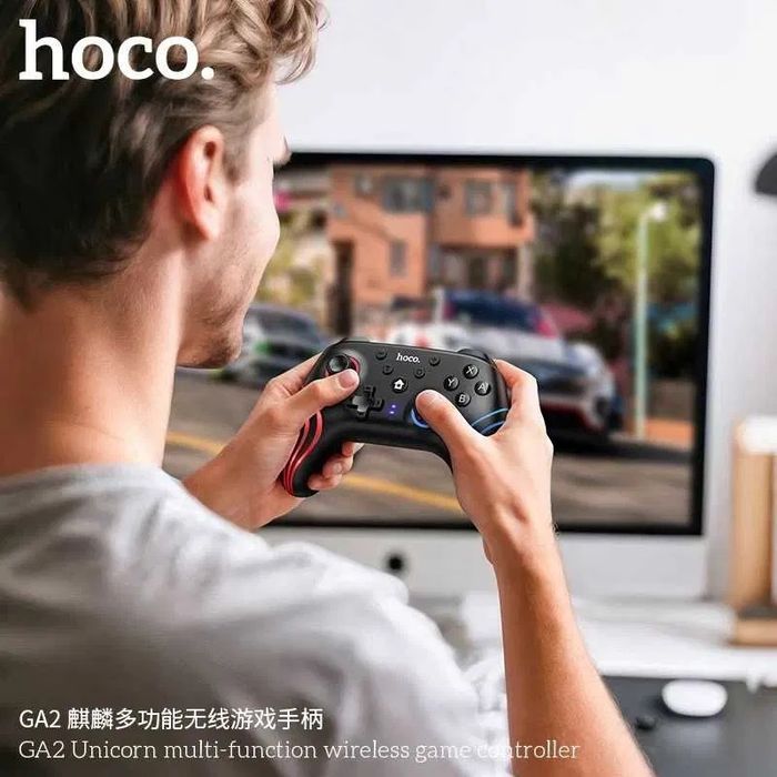 Hoco GA2 — Универсальный Беспроводной Геймпад с RGB. Достака!