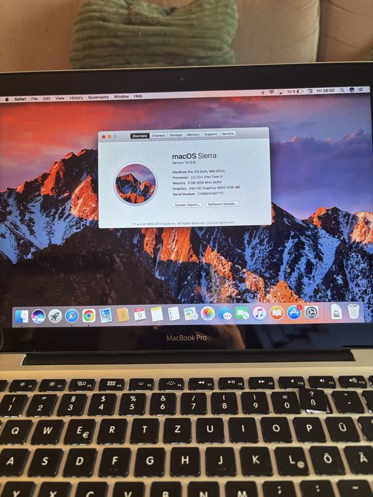 MacBook Pro 13" (Mid 2012) SSD 1TB + Tastatură & Mouse Apple
