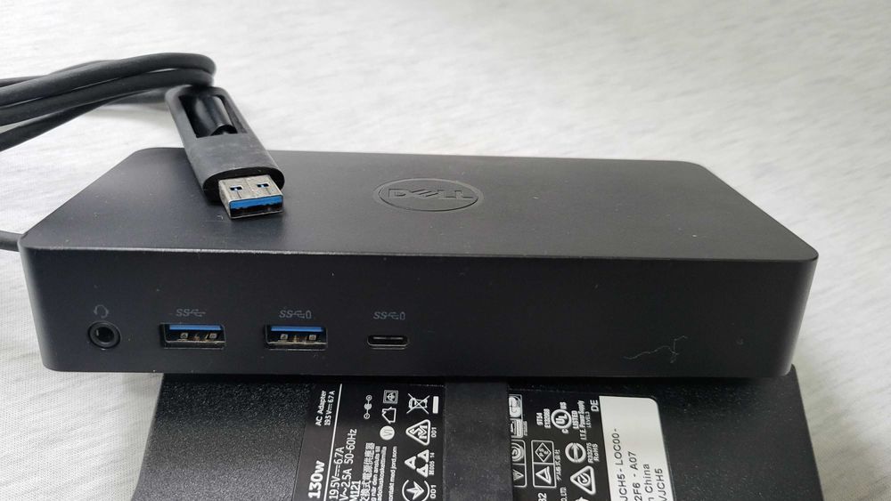 Docking Station Dell D6000 Universal Dock USB 3.0, USB-C + incar 130W