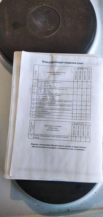 Плитка Дарина (отсутствует шнур питания)