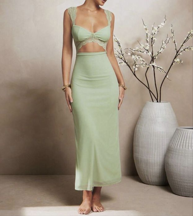 Платье мятное