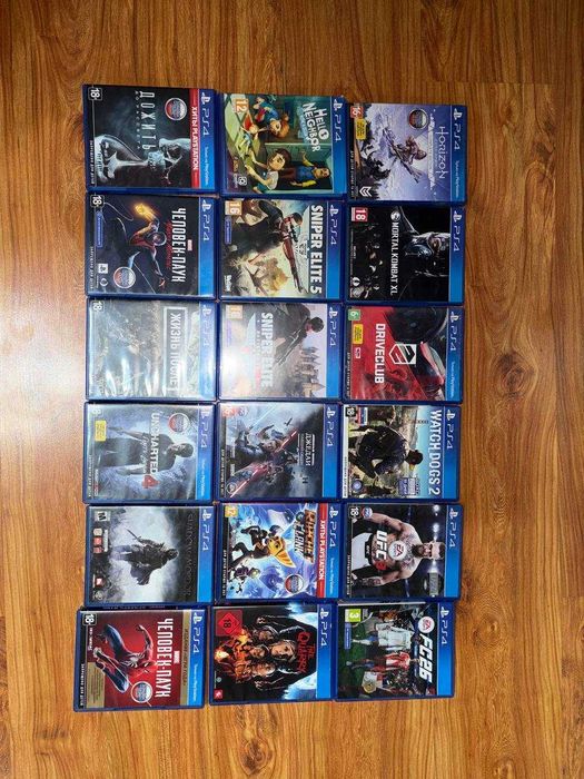 Игры на дисках PS4