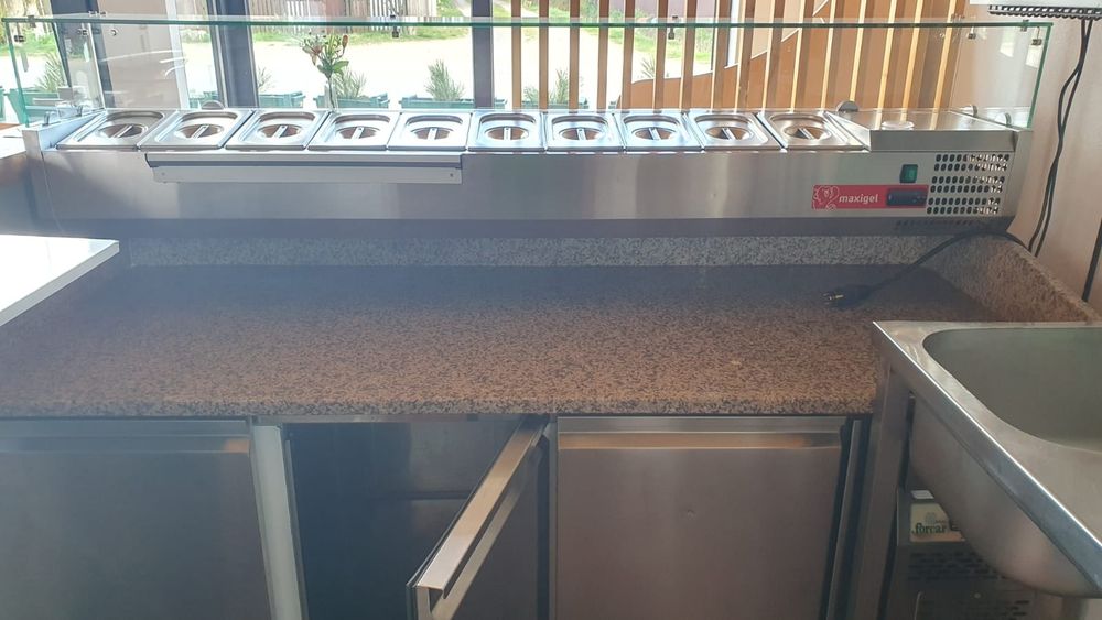 Banc pizza frigorific cu 3 uși