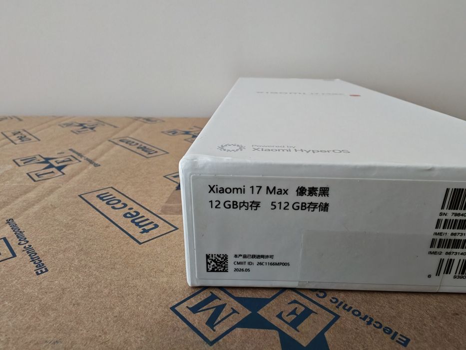 Чисто нов черeн Xiaomi MAX 12/512GB c  8000mAh battery,BG keyboard