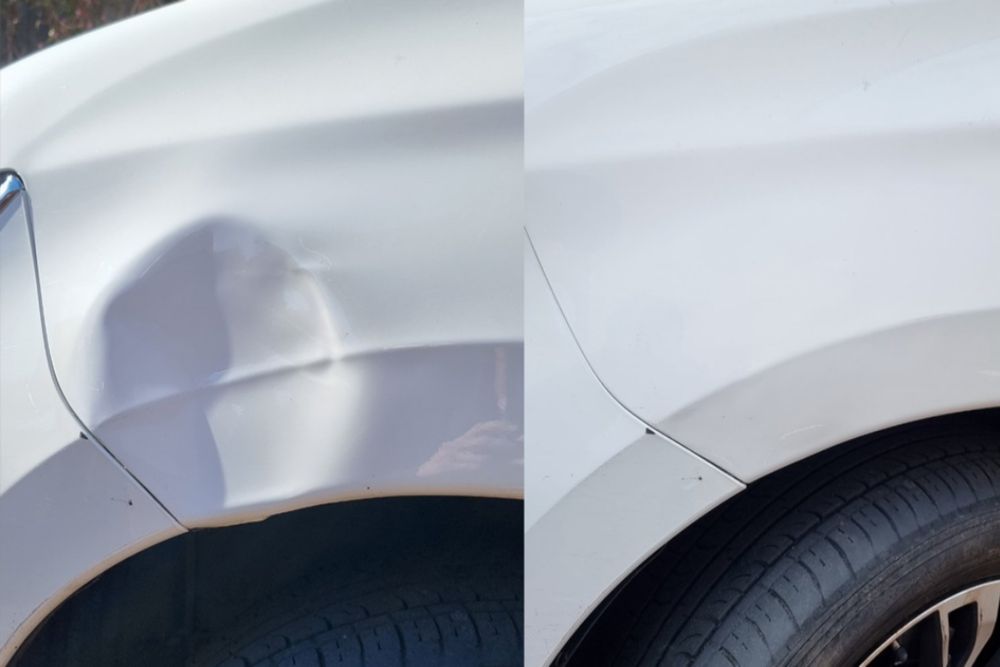 Выпрямление вмятин без покраски PDR