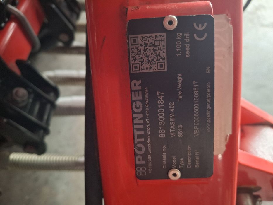 Semanatoare cereale 4m. Pottinger vitasem.