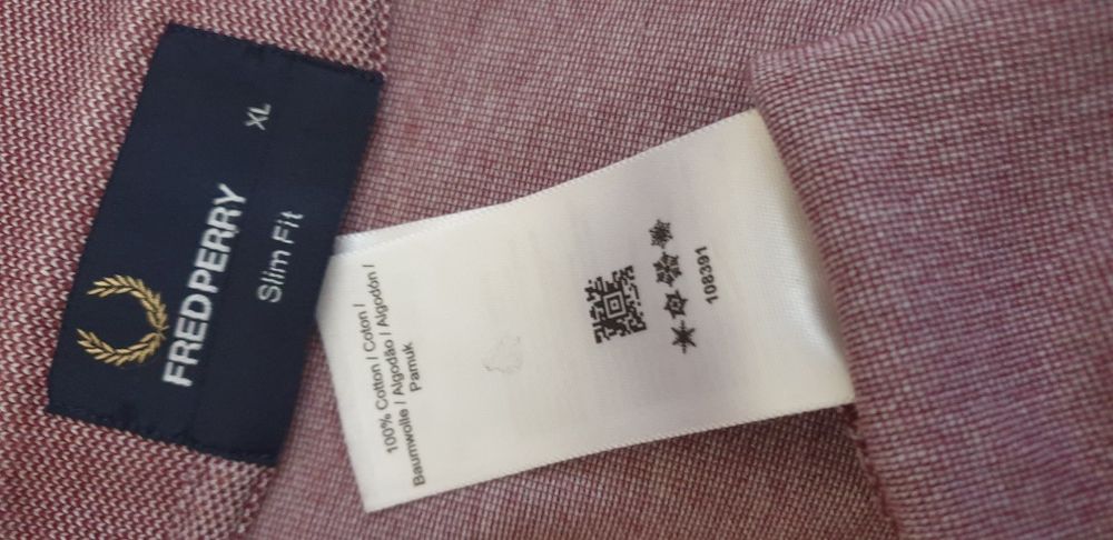Fred Perry Pique Cotton Slim Fit Mens Size XL ОРИГИНАЛ! Мъжка Тениска!