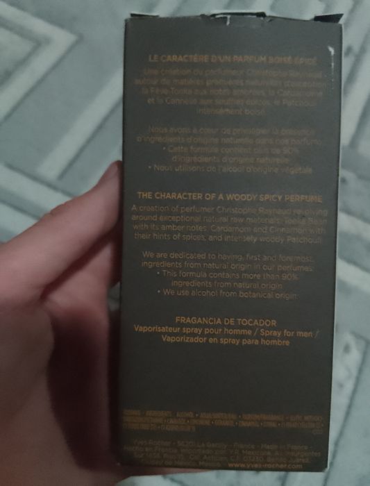 Parfum barbatesc AMBRE NOIR Yves Rocher France edt